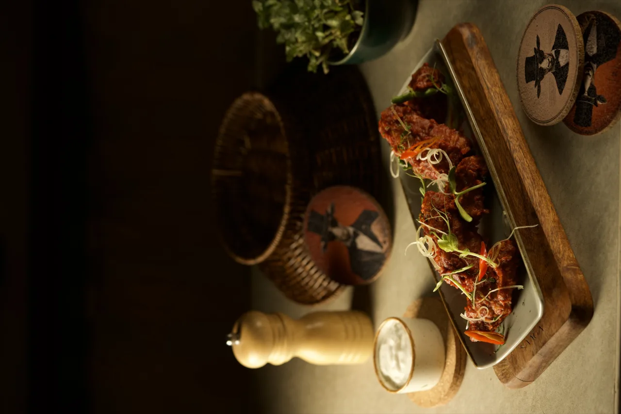 Pan-Asian food served at Goat Brew restaurant in Oshiwara